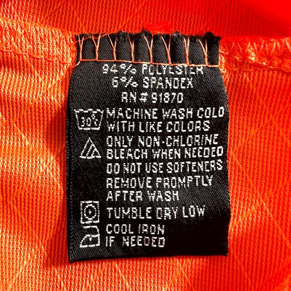 PEBBLE BEACH Performance Men's Short Sleeve Golf Polo Neon Orange Size Medium - Picture 7 of 7